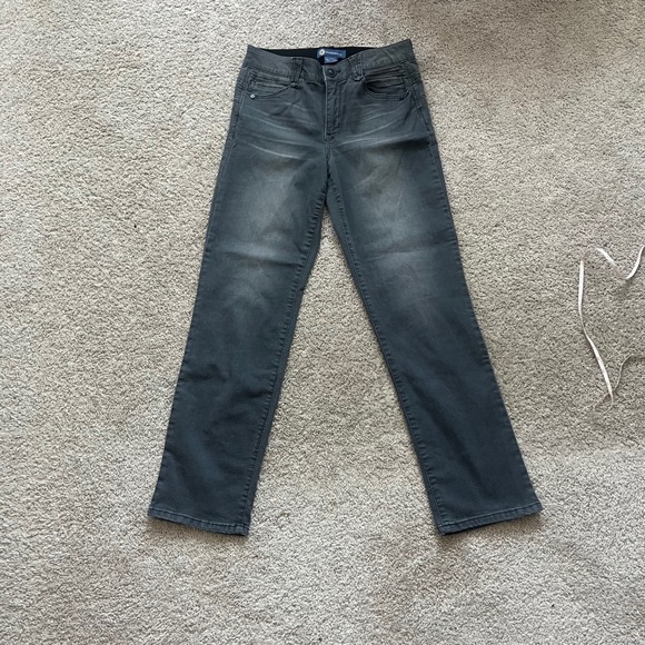Democracy‎ Ab Solution Straight Leg Gray Comfort Waist Jeans Pants Size 10 - Picture 1 of 6